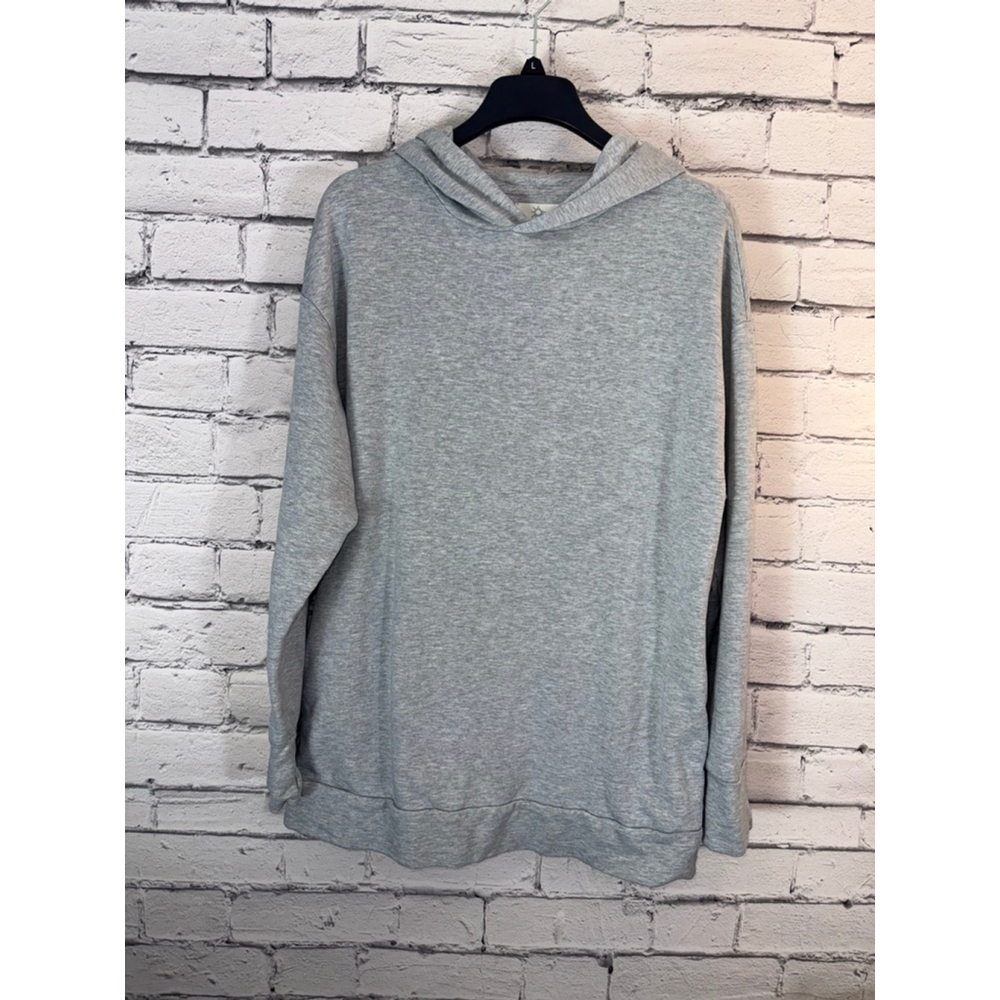 OFFLINE by Aerie Gray Hoodie Sweatshirt size Medium Thumb Holes & Pockets SOFT